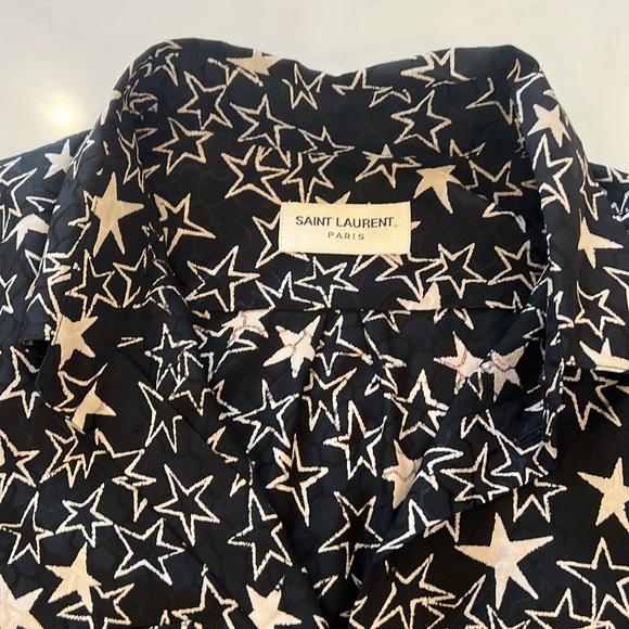 Saint Laurent black and beige button up - Picture 5 of 10